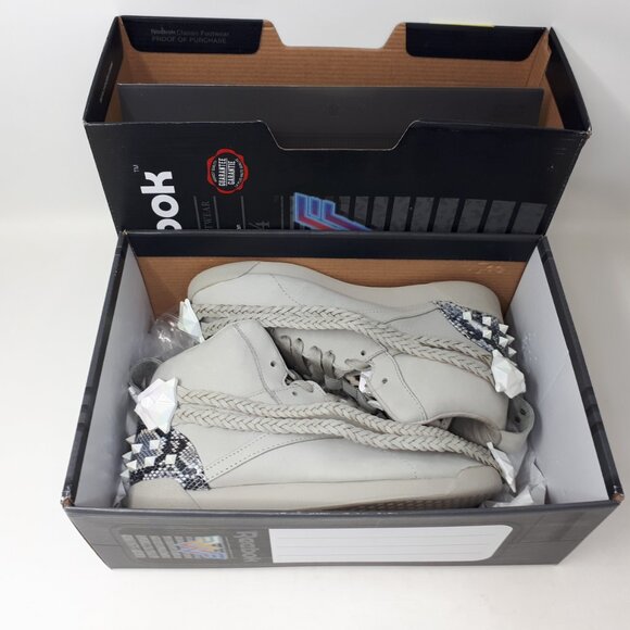 Reebok Wonder Woman Freestyle Hi Cheetah Shoe Sneaker FW4658 Grey Womens Size 7 - Picture 12 of 12